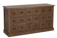 Commode 18 Drawers Wood Brown