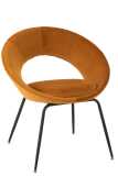Chair Round Metal/Textile Ochre