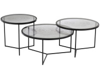 Set Of 3 Side Tables Circles