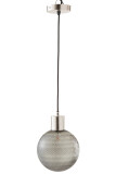 Hanging Lamp Ball Glass Silver L