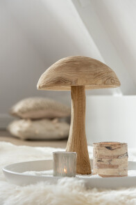 Mushroom Danda Chestnut Wood