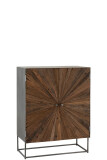 Cupboard Shanil 2 Doors Wood/Iron