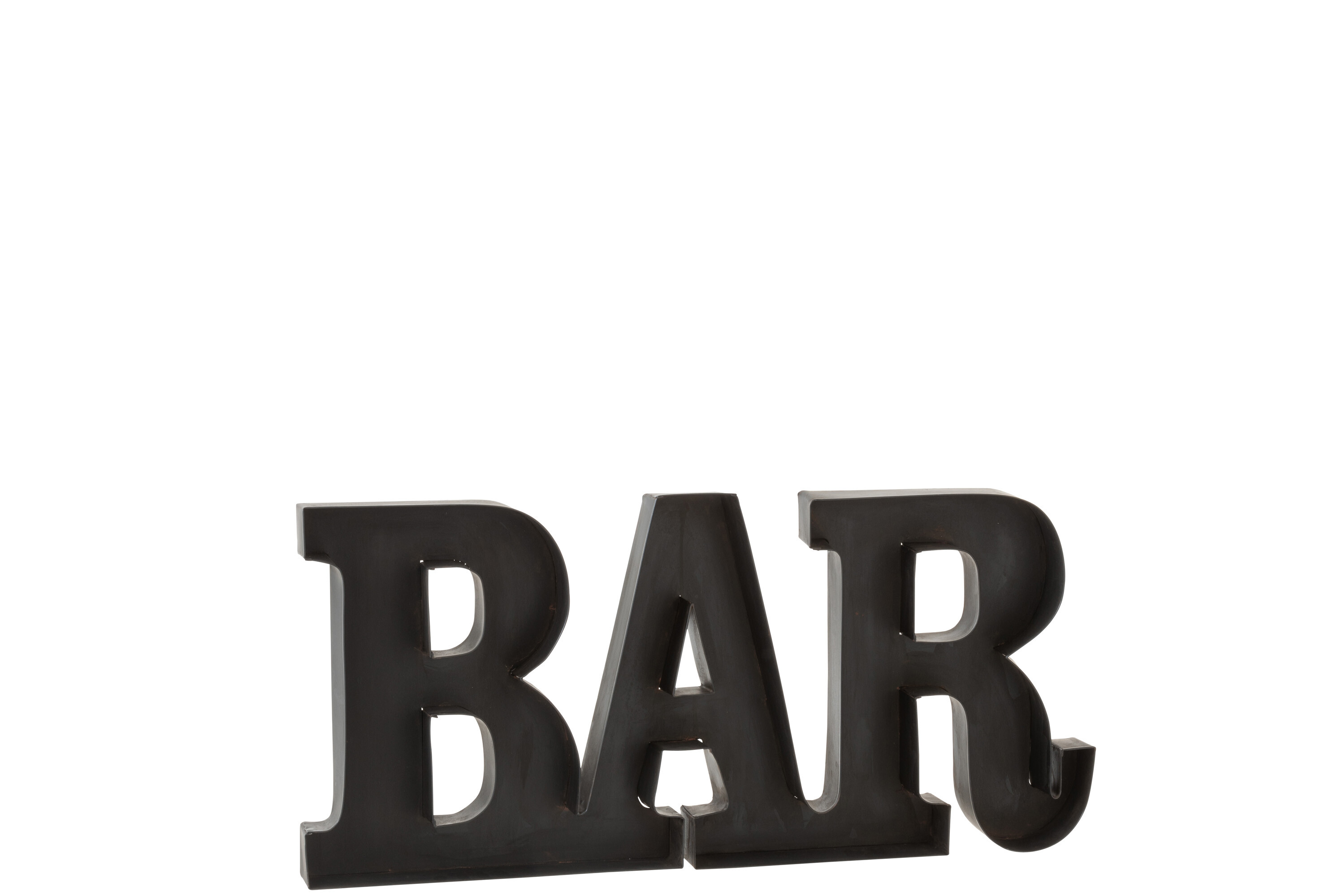 Bar Buchstaben Metall Schwarz