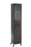 Cupboard Long 5shelf Metal Grey