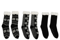 Socks Pair Mix Black Textile