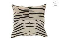 Cuscino Zebra Quadrato Pelle