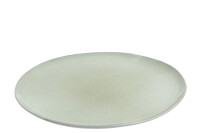 Plate Dot Porcelain Mint Large