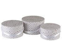 Set Of 3 Boxes Knitted Paper